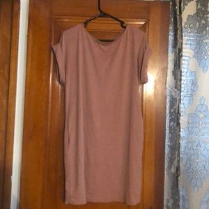 Pink tee dress